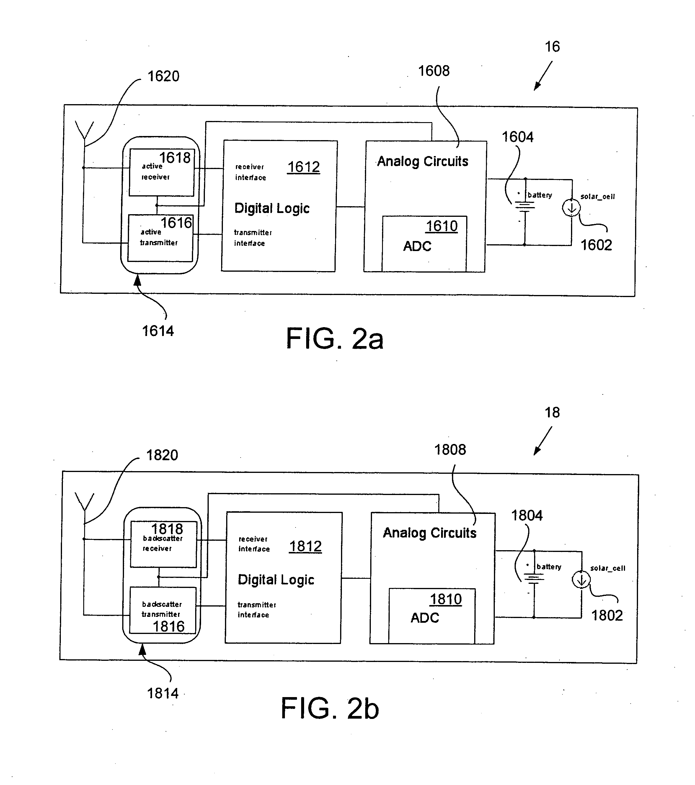 Active backscatter wireless display terminal