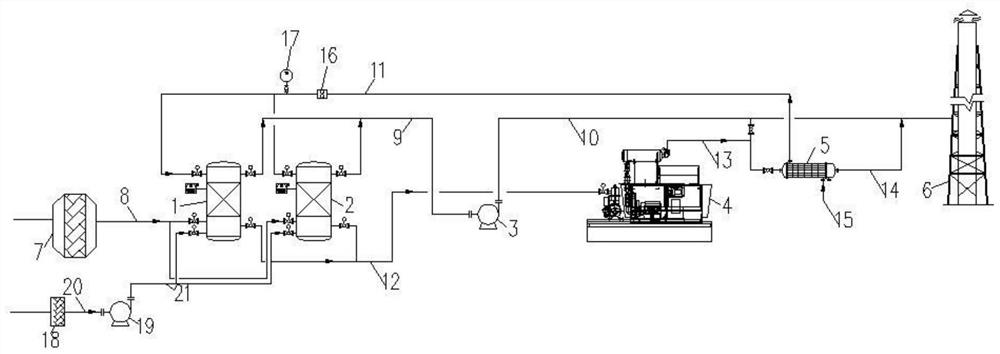 High-concentration organic waste gas treatment system and method