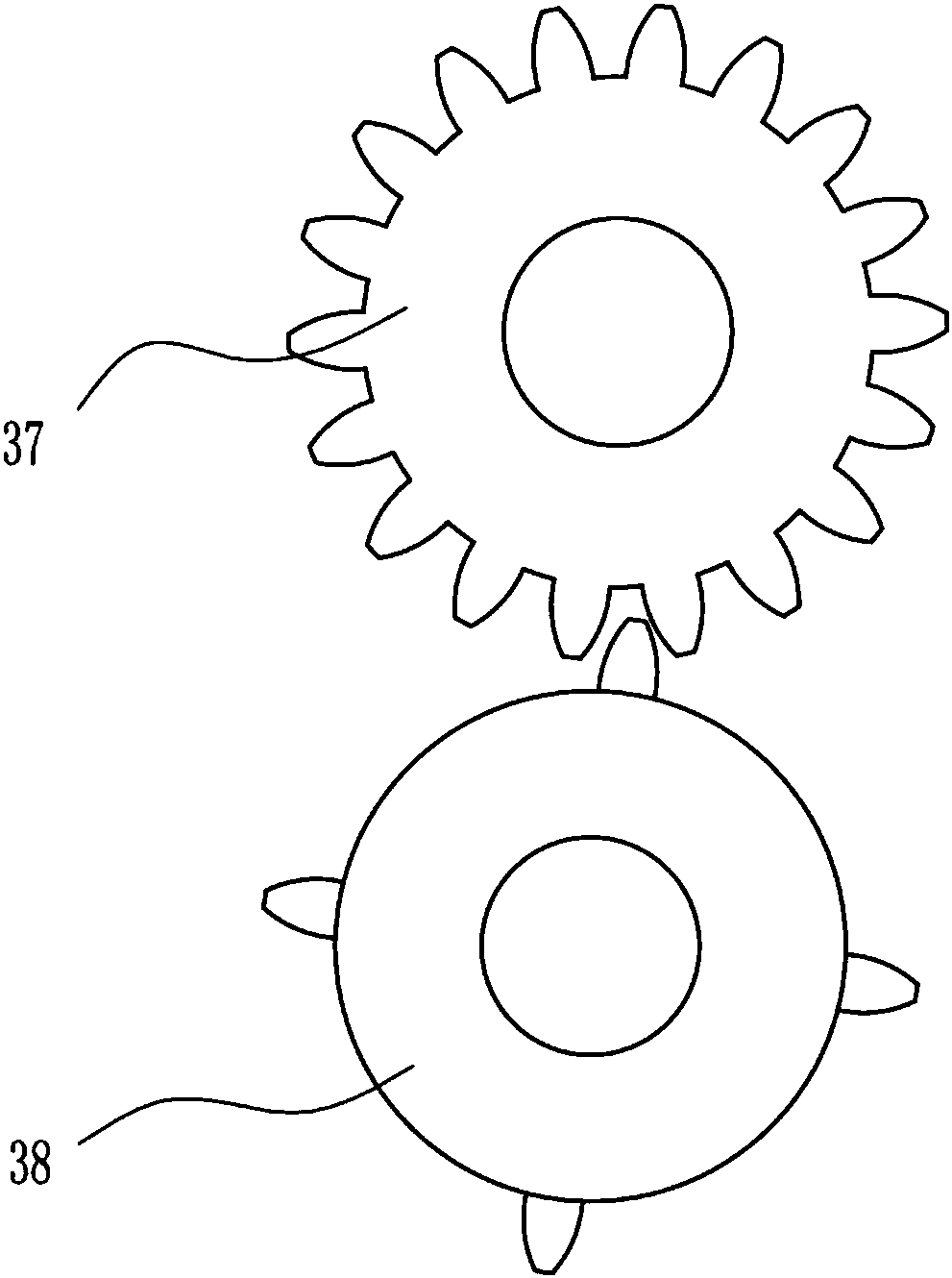 Intermittent-feeding juicing apparatus used for hawthorn fruit deep-processing