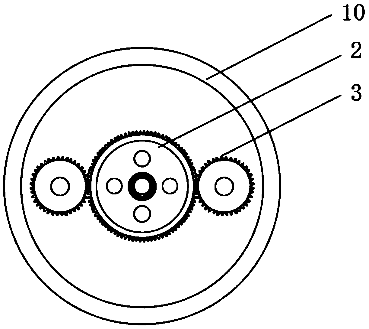 Raw material stirring and mixing device for bond paper production