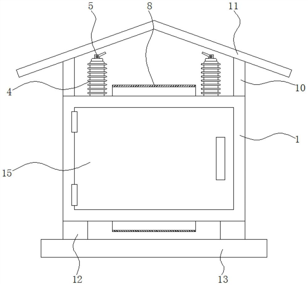 Switching-on and switching-off structure of outdoor high-voltage vacuum circuit breaker