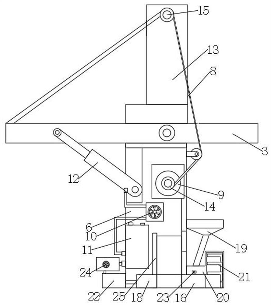 Pitching rotating steel bridge for ship lock