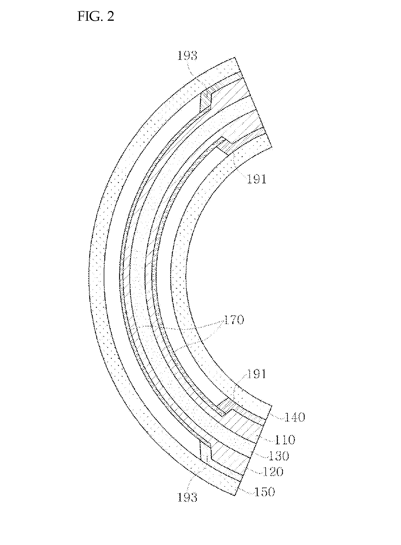 Curved display panel manufacturing method