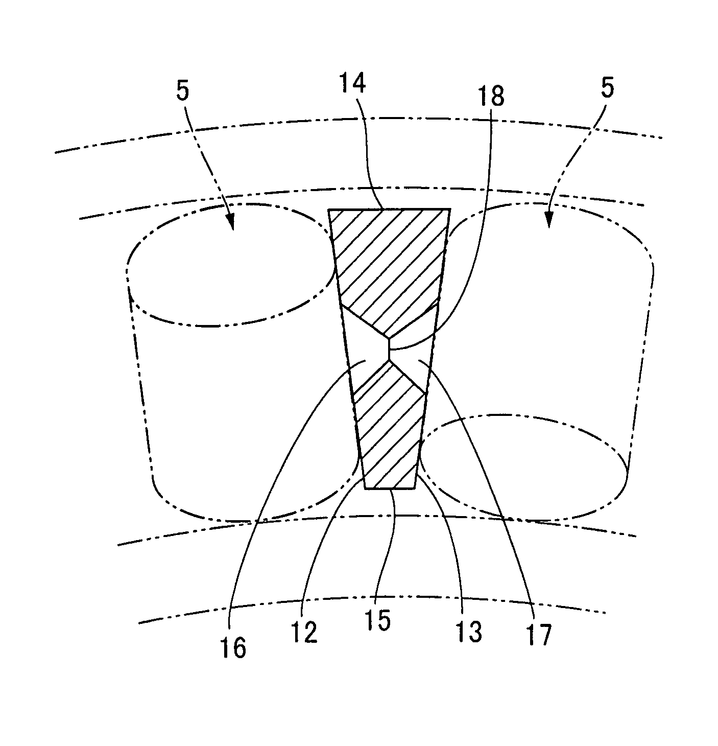 Crossed roller bearing retainer and crossed roller bearing