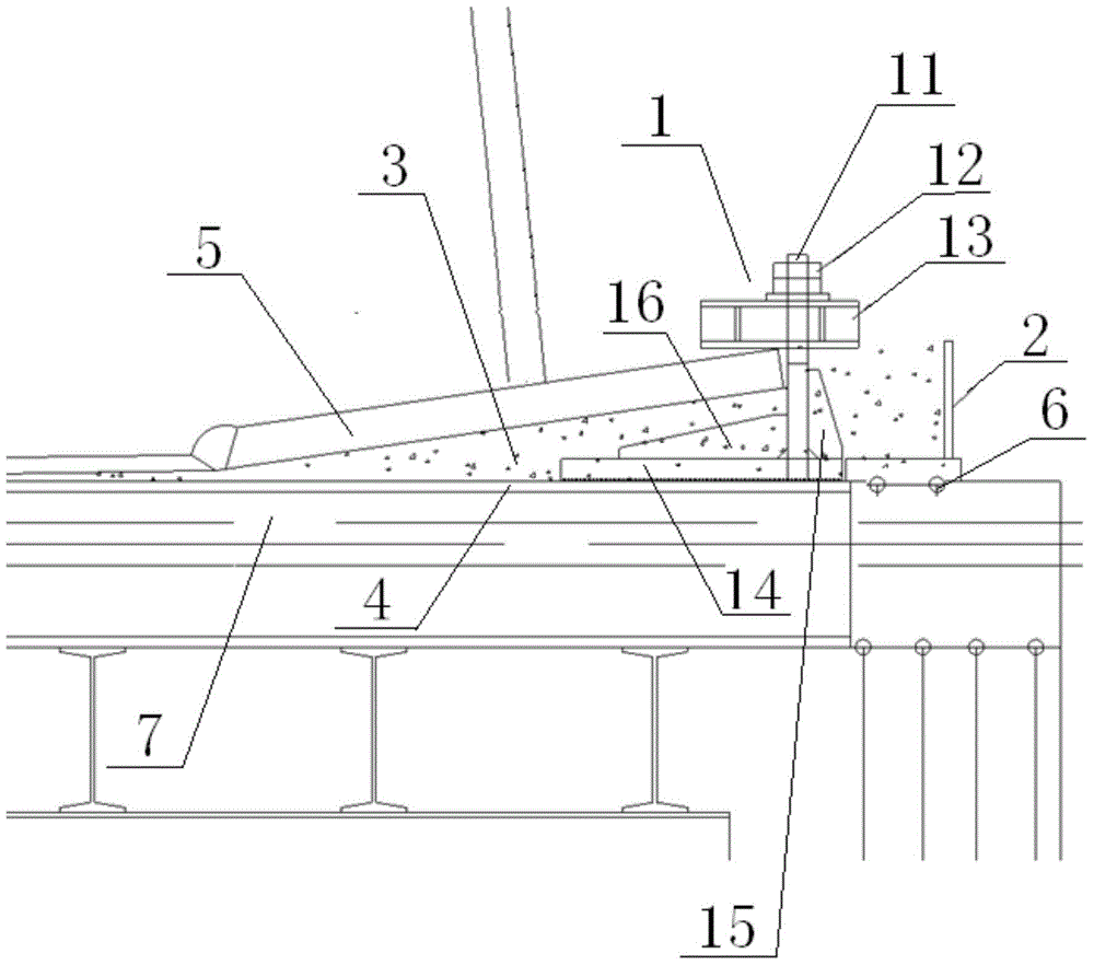 A pressing system and its application for restraining the warping of the bottom plate of blast furnace