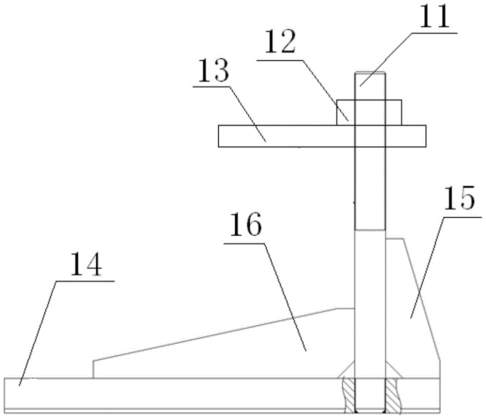 A pressing system and its application for restraining the warping of the bottom plate of blast furnace