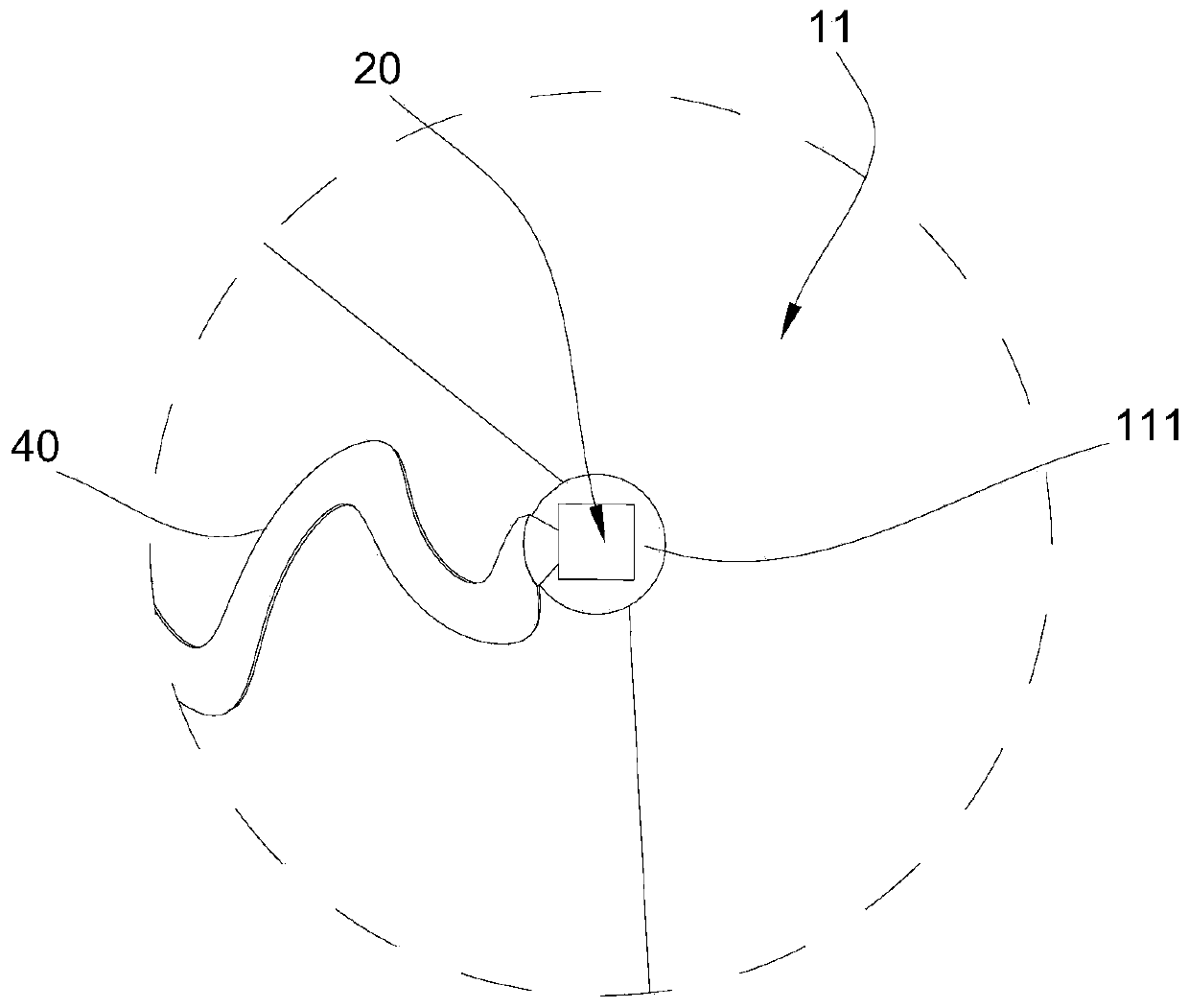 Brain imaging detection device