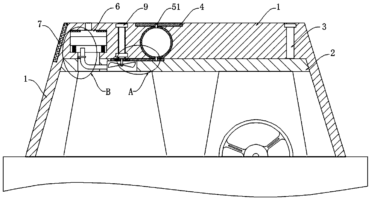 New energy automobile capable of preventing high temperature and stuffiness