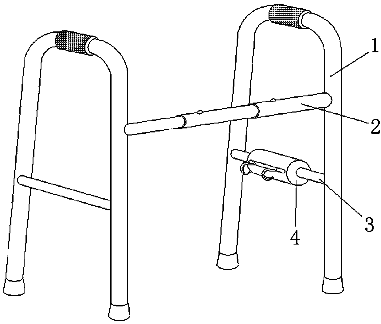 Walking aid for orthopedic rehabilitation treatment