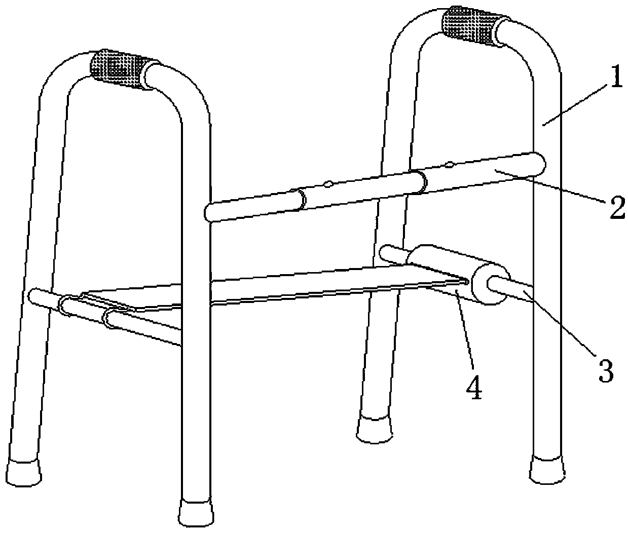 Walking aid for orthopedic rehabilitation treatment