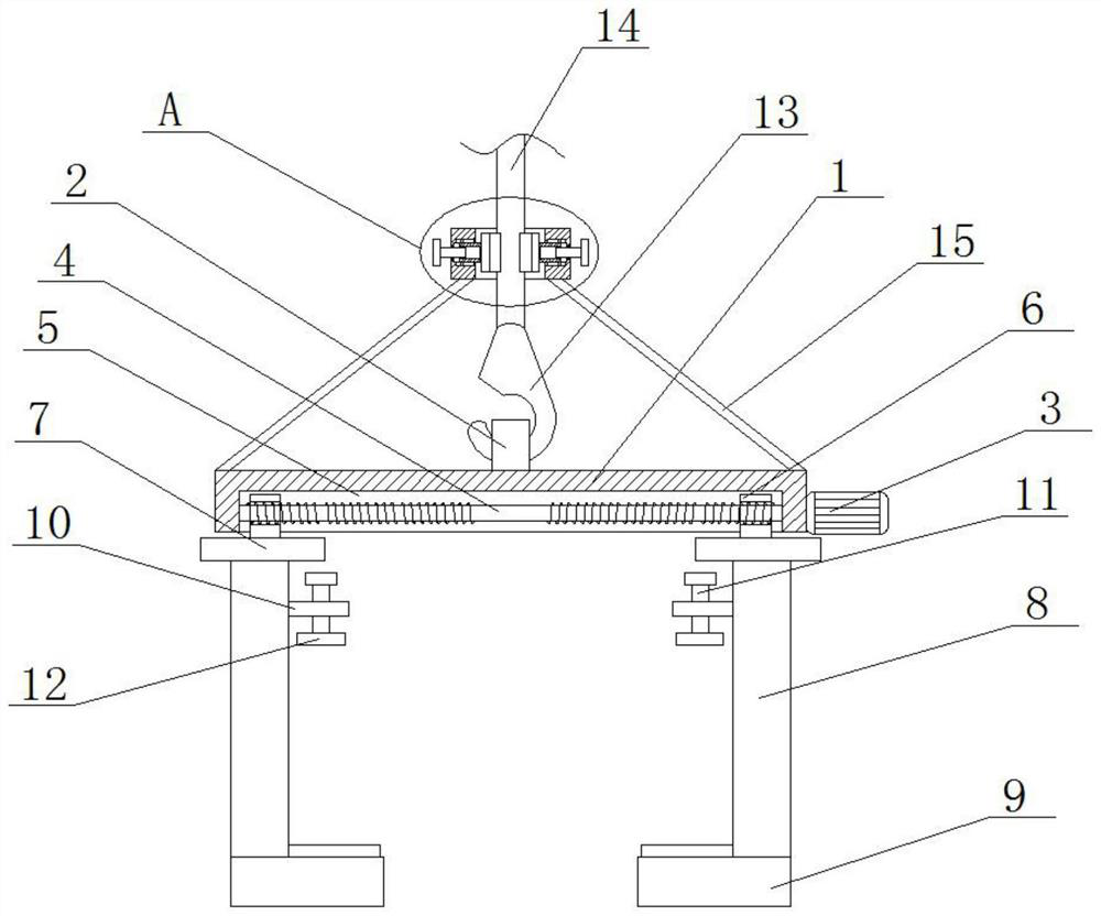 Lifting and carrying clamp for municipal engineering construction