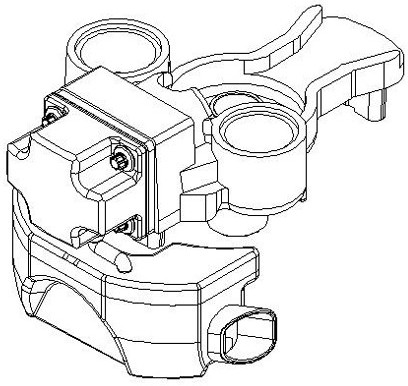 A suction and discharge structure for a compressor