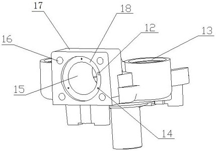 A suction and discharge structure for a compressor