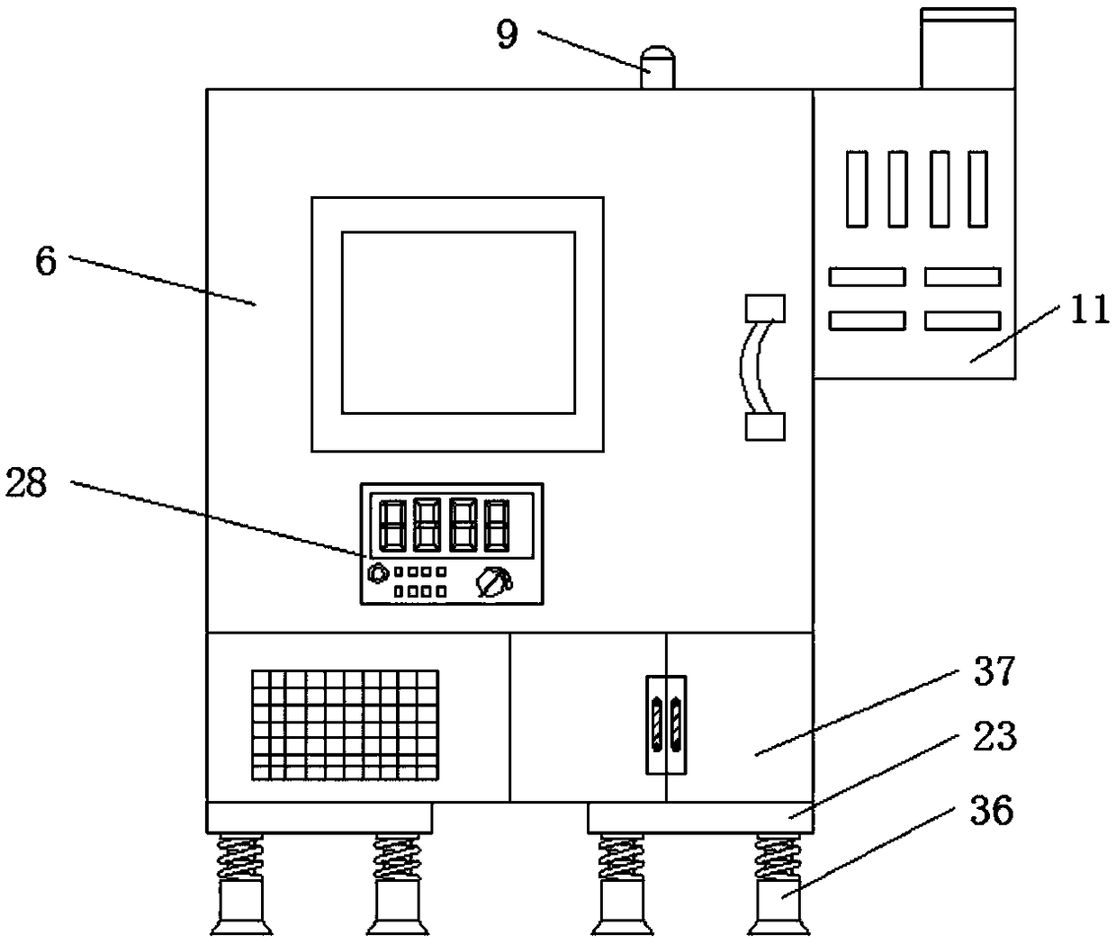 Biotechnological temperature-adjustable cell culture device