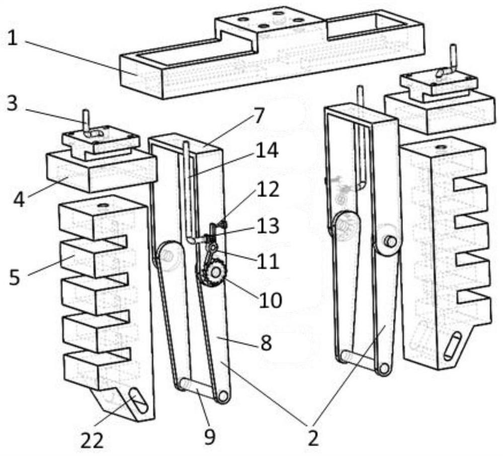 Self-locking rigid-soft coupling mechanical gripper