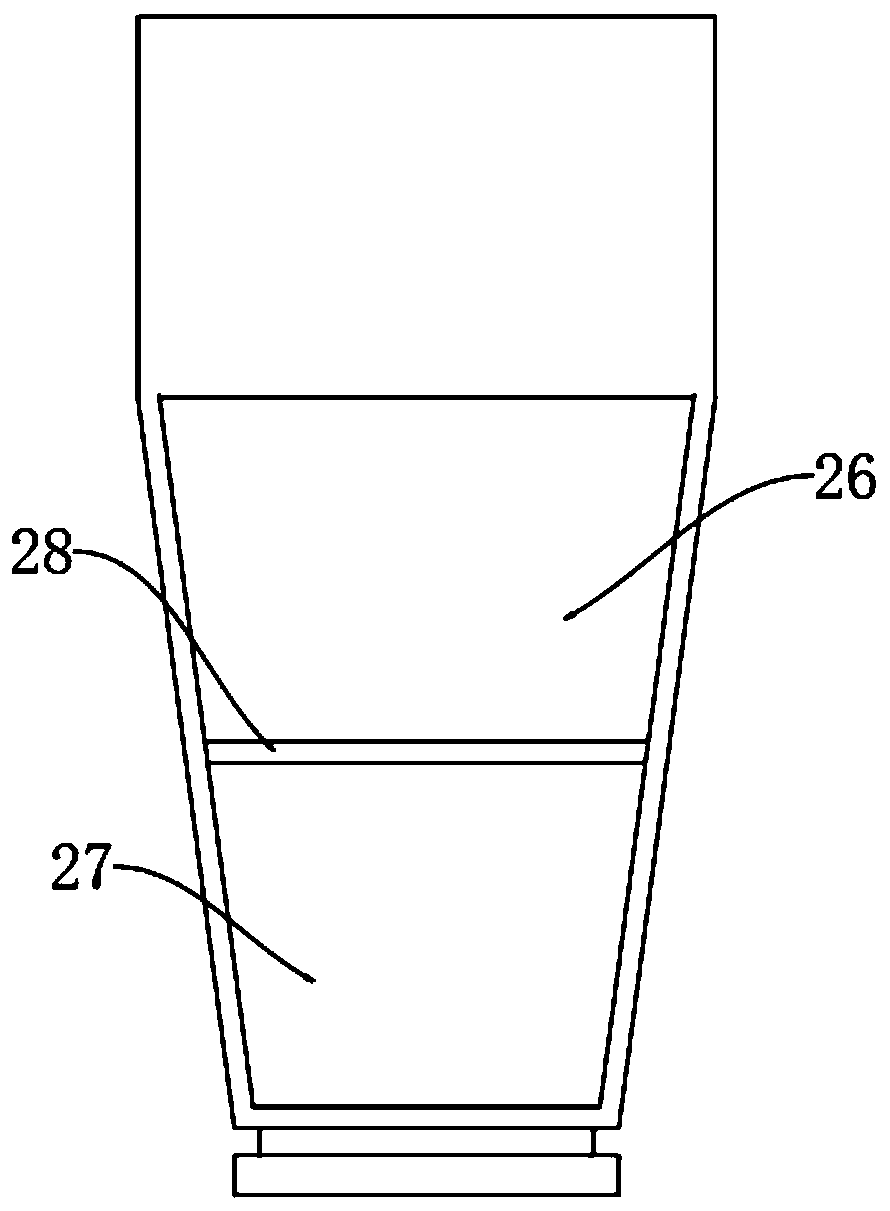 Tank type calcining furnace cooling system capable of recycling waste hot water and cooling method