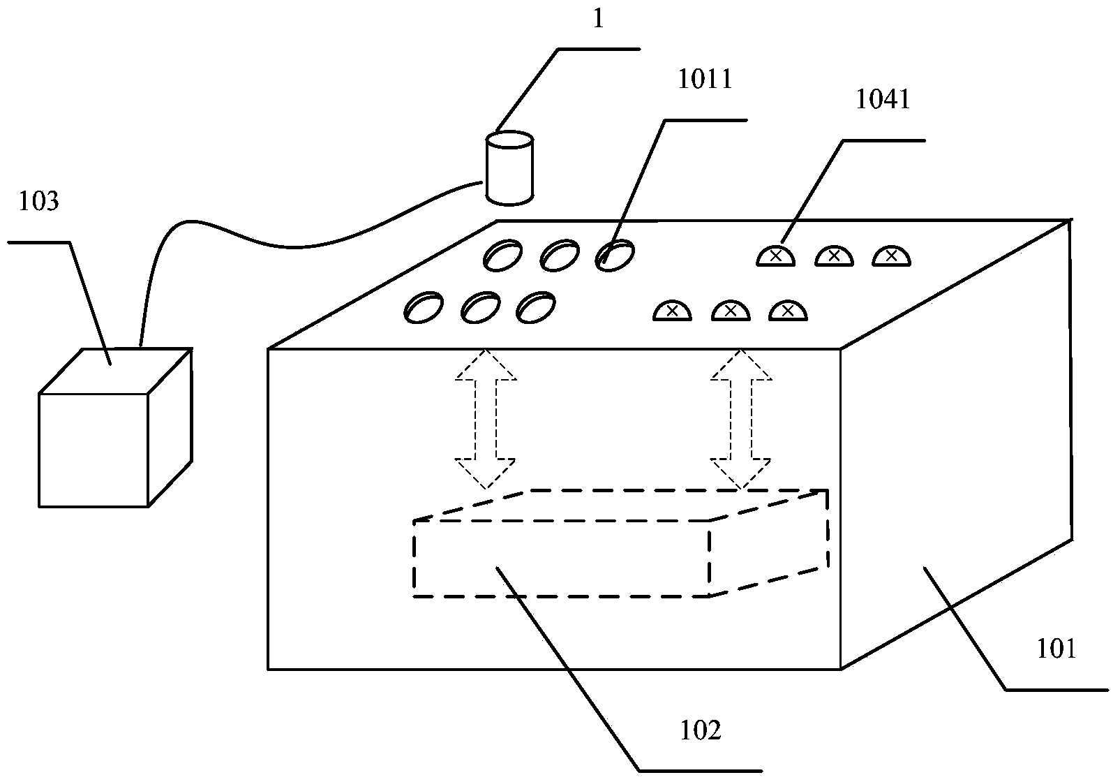 Device for testing sealing performance of motor valve