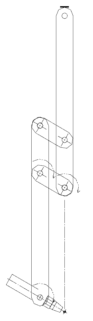 Vertical-type and connecting-rod-type intersecting line cutting head