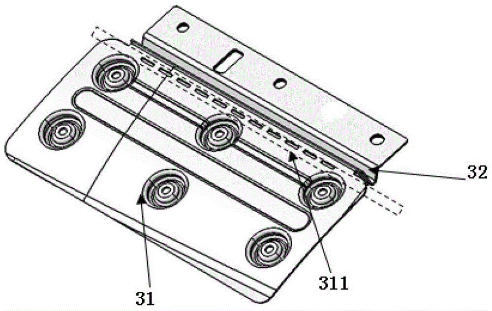 A metal airbag door system