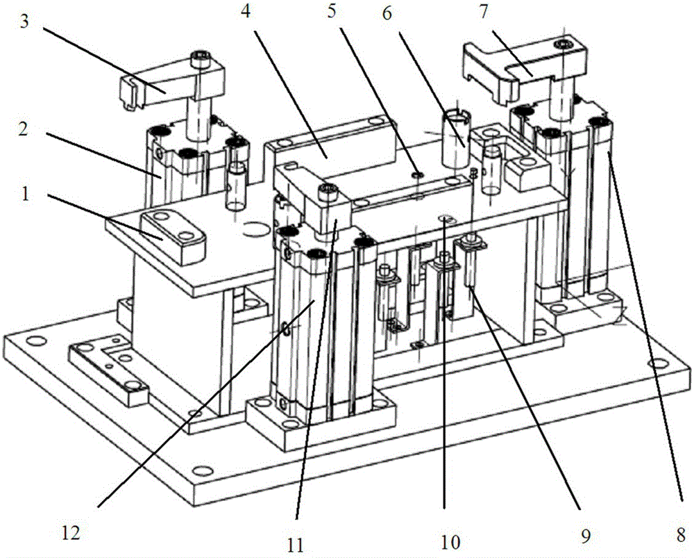 Multi-type shifter assembly shift force detection positioning clamping device