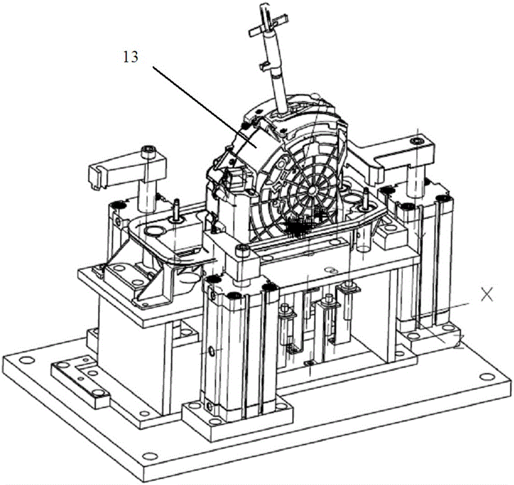 Multi-type shifter assembly shift force detection positioning clamping device