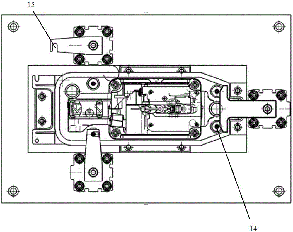 Multi-type shifter assembly shift force detection positioning clamping device