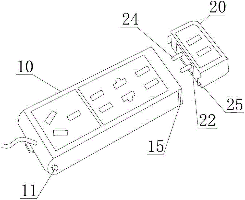 Separable power strip with relay modules