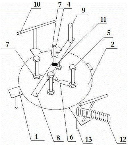 Outdoor pay-off spool with wire take-up device