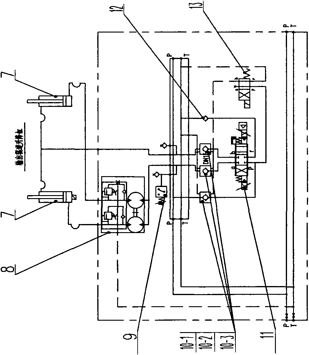 Roller-lifting proportional and synchronous hydraulic control system