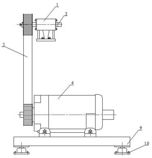 High-speed hydraulic oil pump ground driving structure and driving method thereof