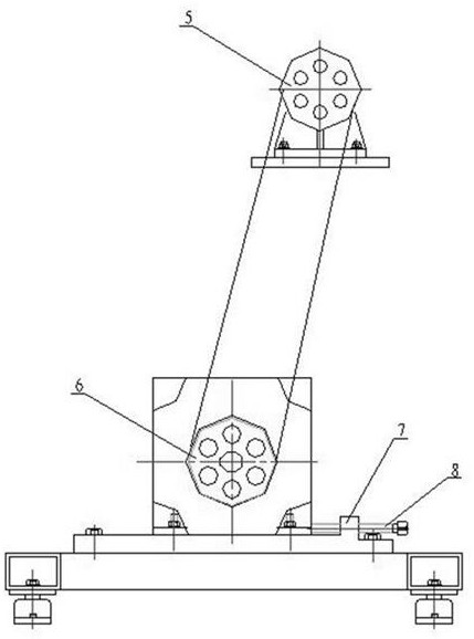 High-speed hydraulic oil pump ground driving structure and driving method thereof