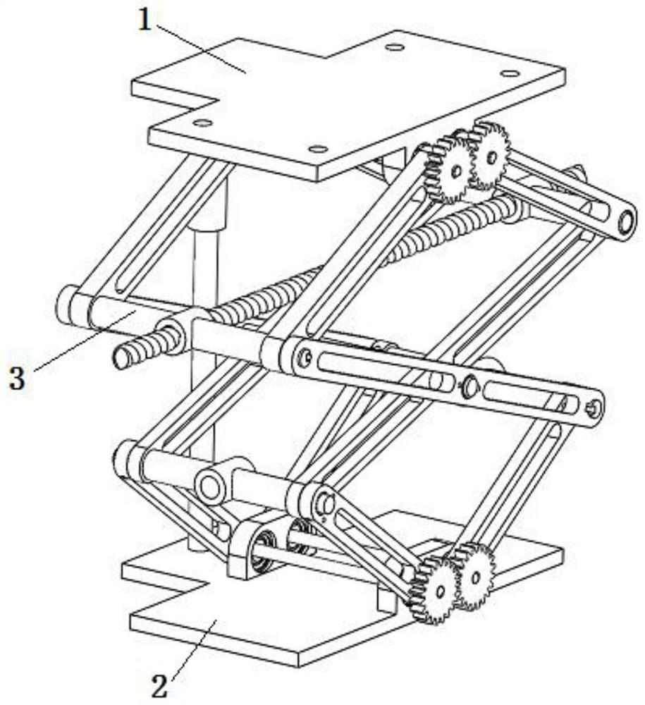 A bottom support structure at the junction between a semi-trailer compartment and a vehicle front and its application method