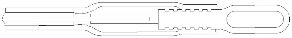 A device for measuring and controlling the crimping position of an aluminum crimping tube of a transmission line