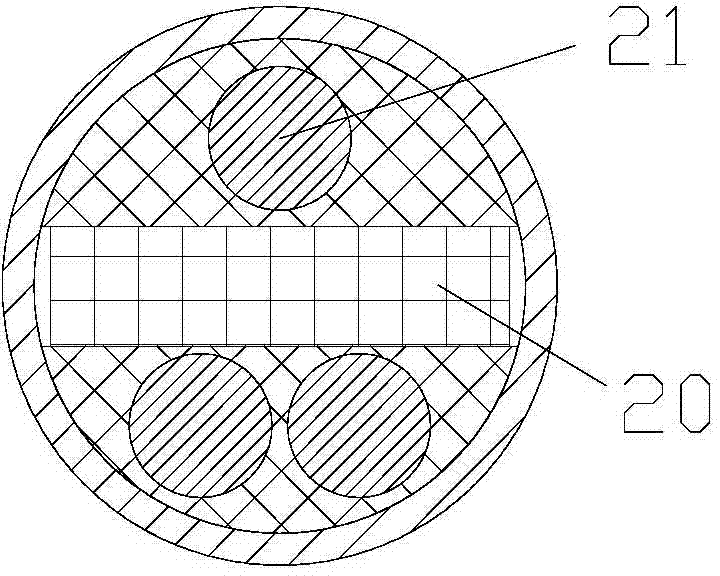 Gas bag type underwater depth-control suspension system