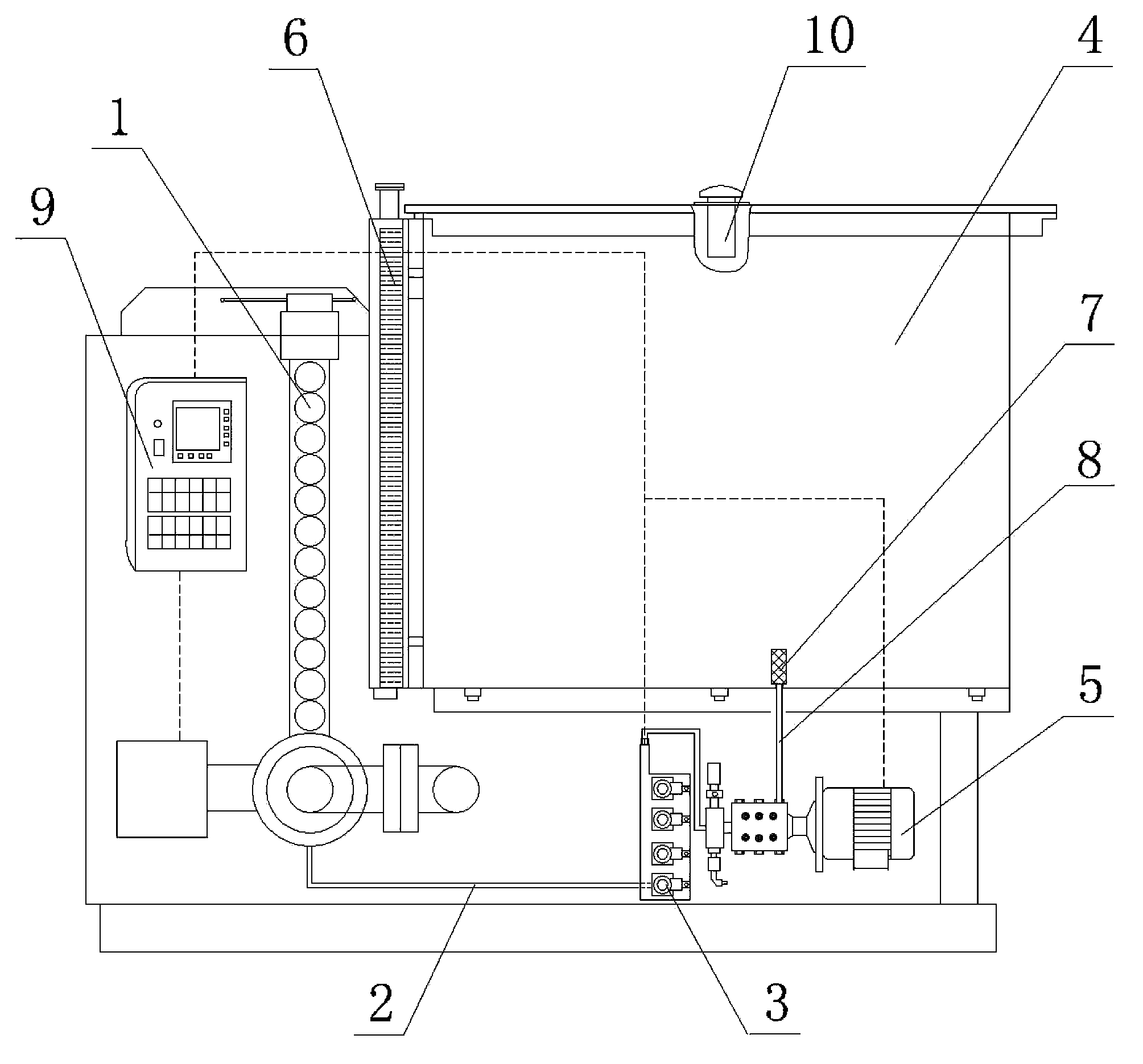 Paraffin removal device of oil gathering pipeline