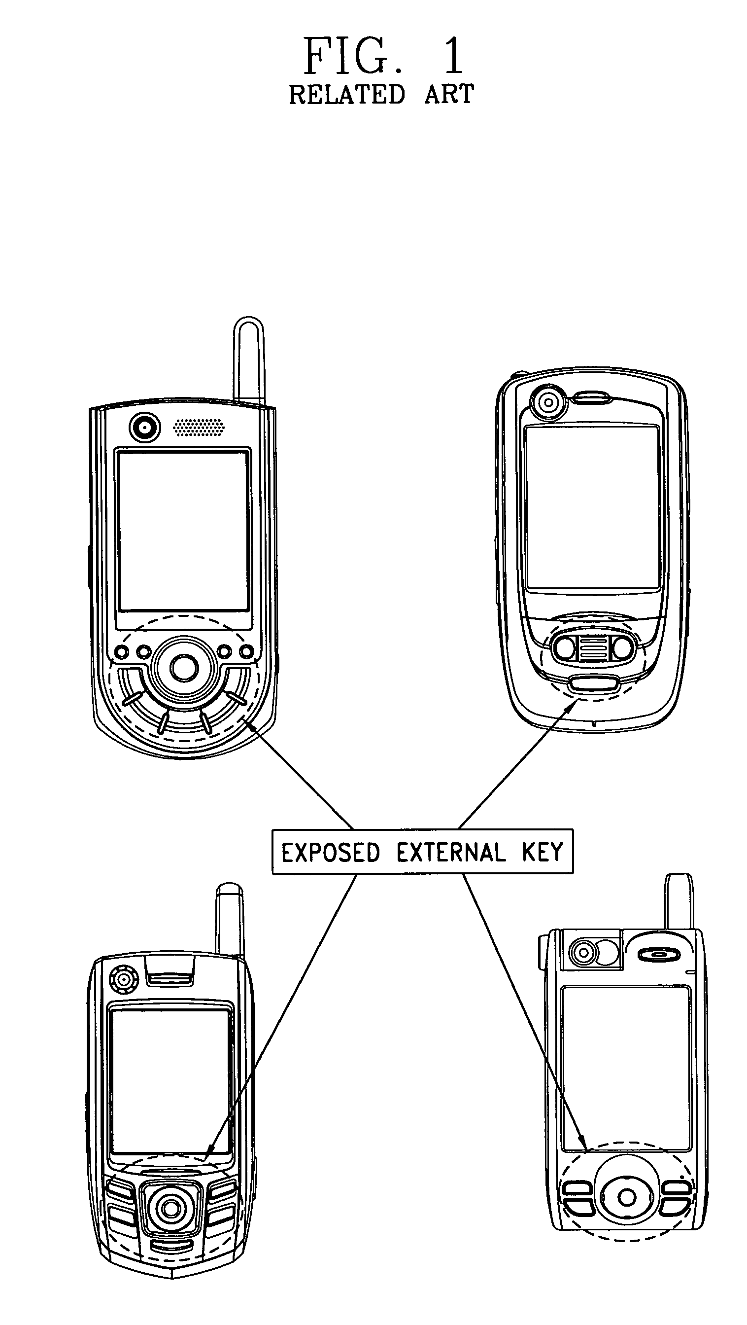 Mobile device and method for preventing undesired key depression in the same