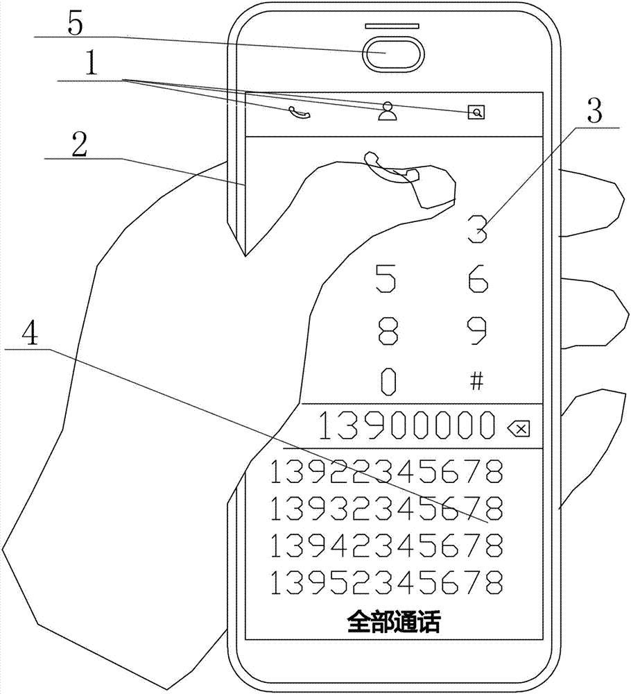 Method of realizing new mobile phone operation and display mode