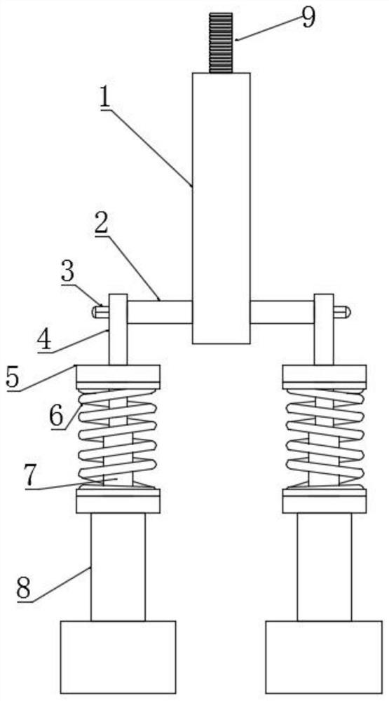 Front axle of electric vehicle