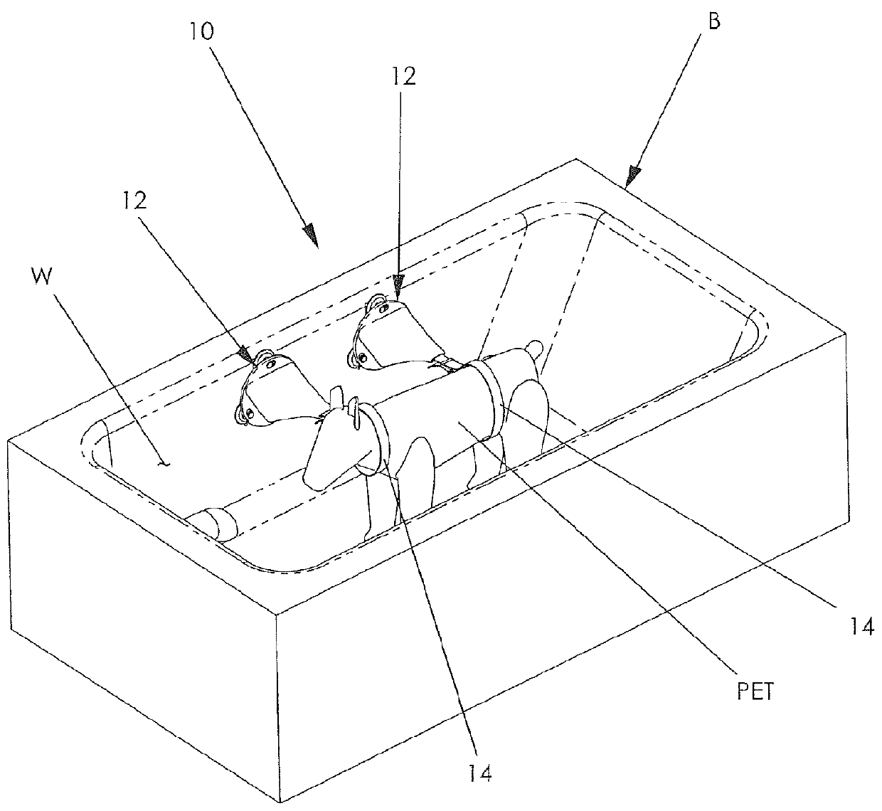 Pet washing restraint