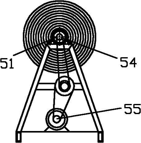 Cold pad-batch dyeing device for open-width knitted fabrics