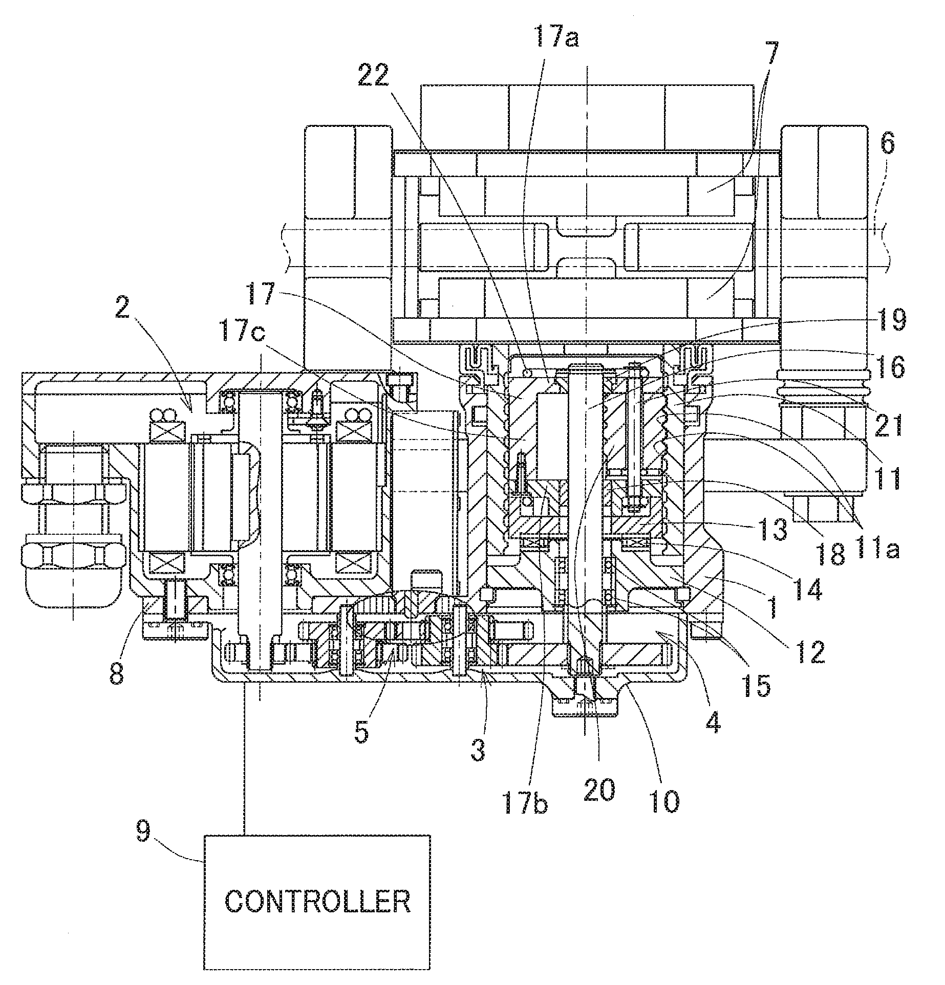 Electric brake device