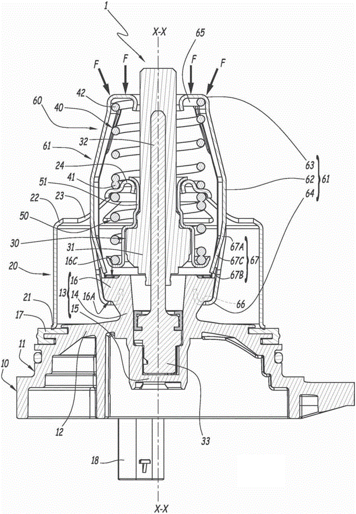 Thermostatic valve having a sleeve