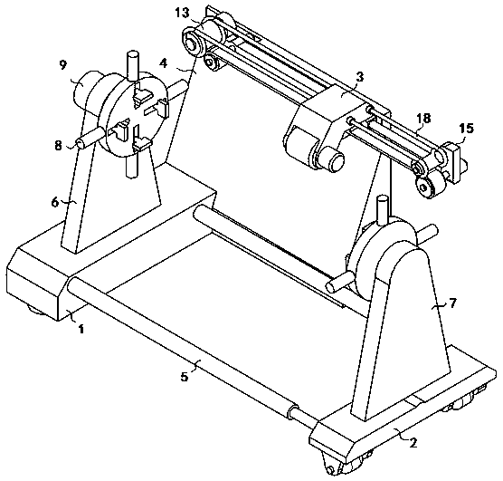 Feed device for a polishing machine