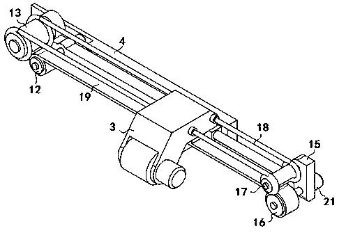 Feed device for a polishing machine