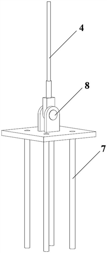 Device for improving ancient building brick column stability and bearing capacity determining method thereof