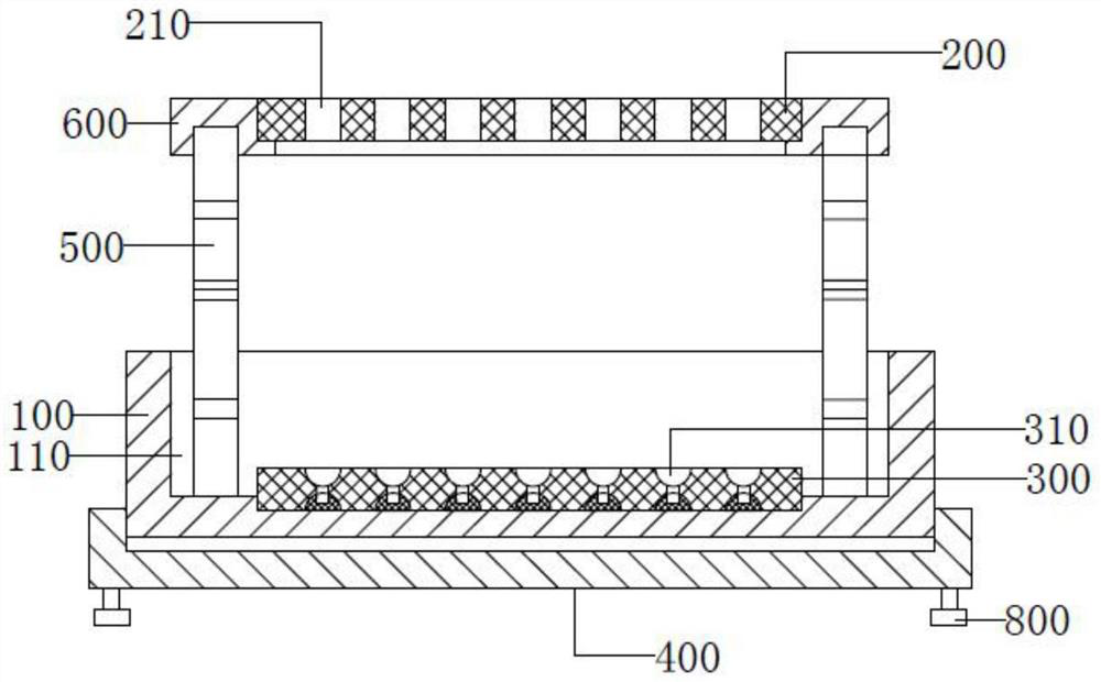 Test tube placing rack for hospital clinical laboratory