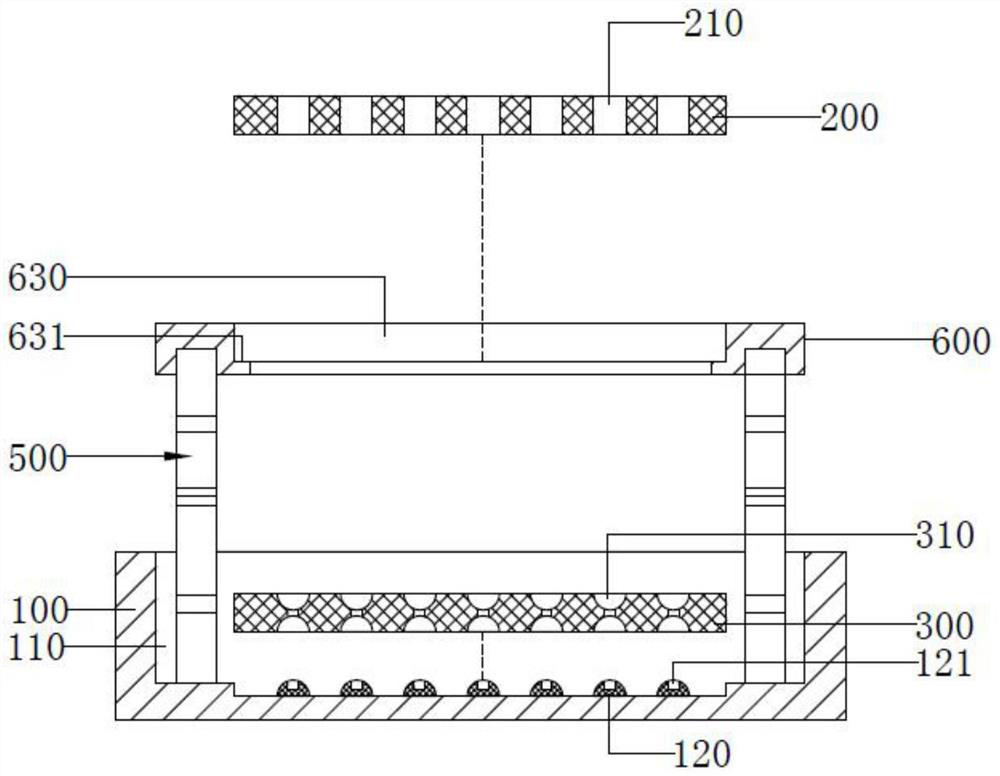 Test tube placing rack for hospital clinical laboratory