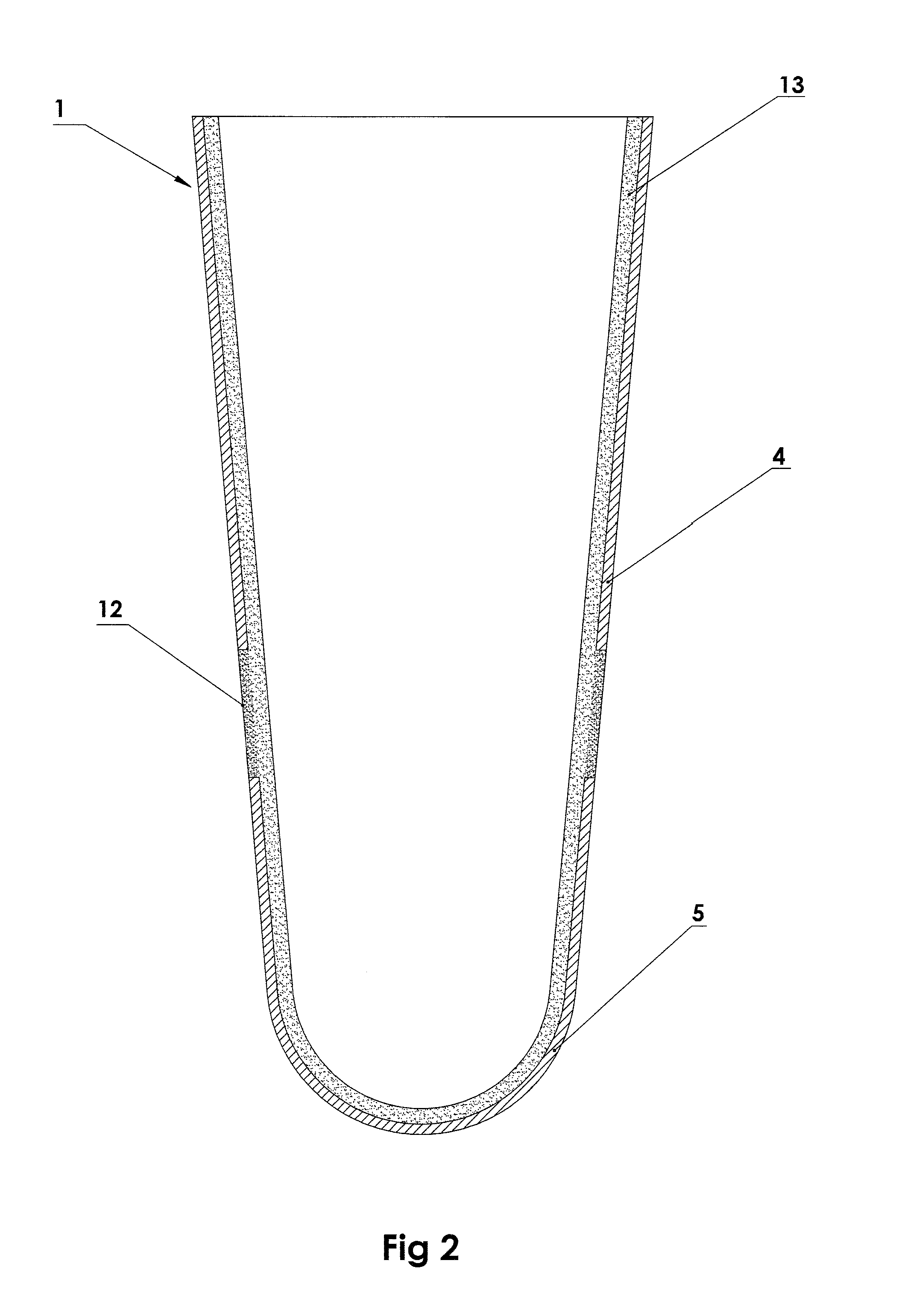 Method and apparatus of an integrated gel sealing liner