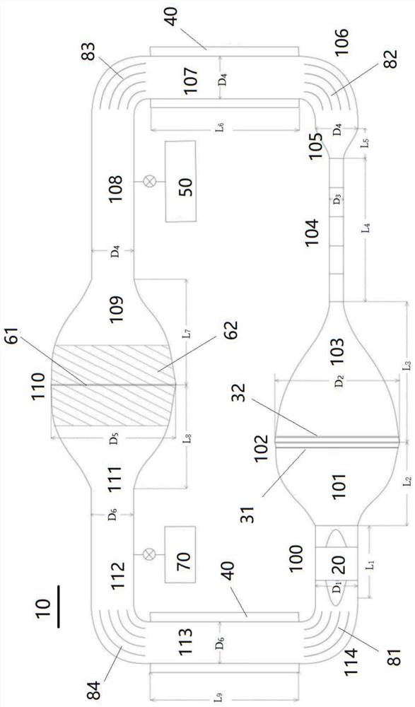 Wind tunnel system in low-temperature and low-pressure wind-sand environment