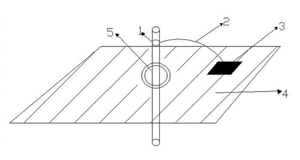 Power signal wall through connecting device avoiding short circuit